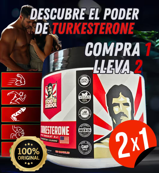 Turkesterone Oferta 2x1. La potencia que todo hombre necesita .